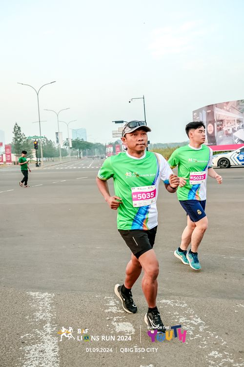 Race photo from BAF LIONS RUN 2024