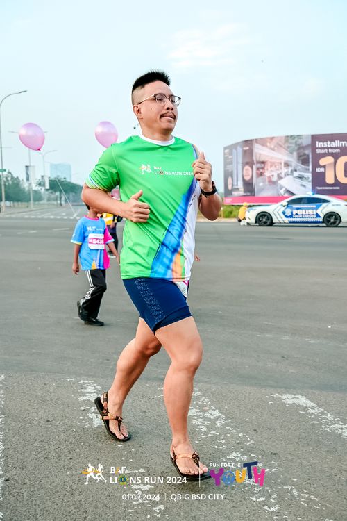 Race photo from BAF LIONS RUN 2024