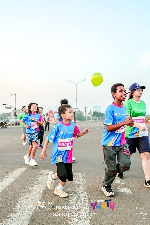 Race photo from BAF LIONS RUN 2024