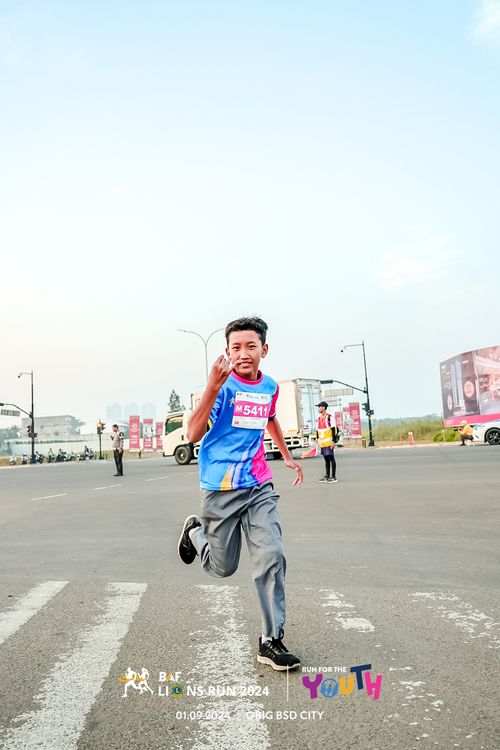 Race photo from BAF LIONS RUN 2024