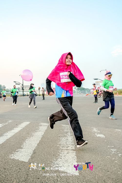 Race photo from BAF LIONS RUN 2024