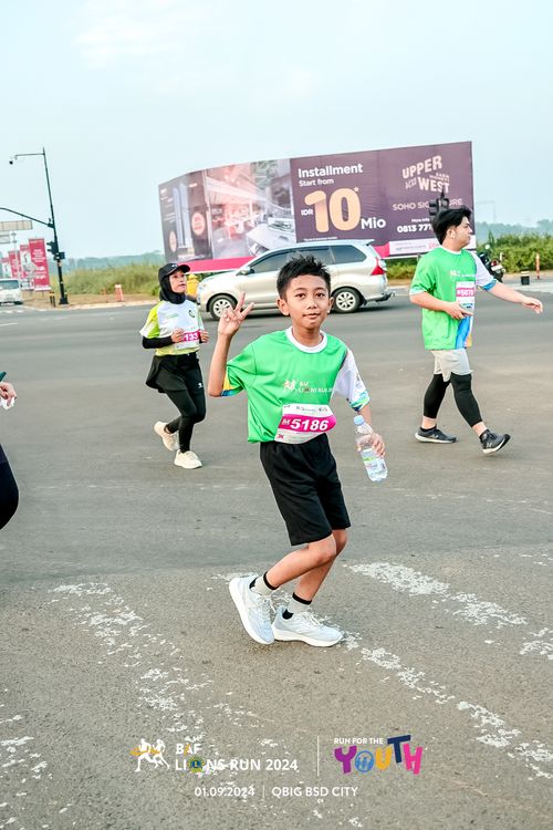 Race photo from BAF LIONS RUN 2024