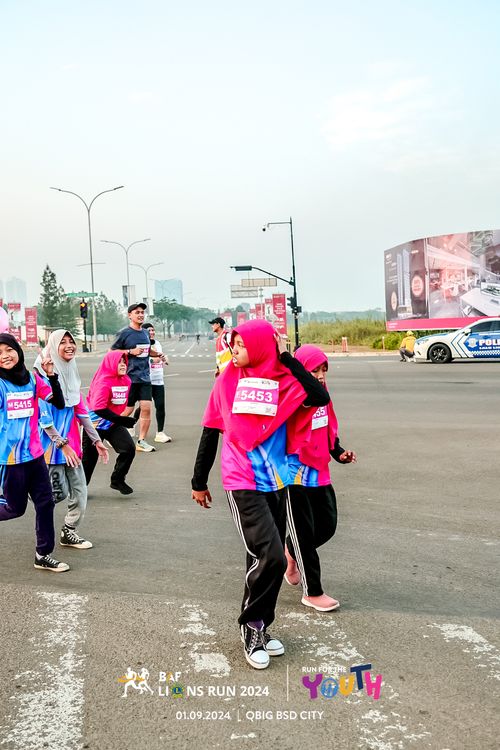 Race photo from BAF LIONS RUN 2024