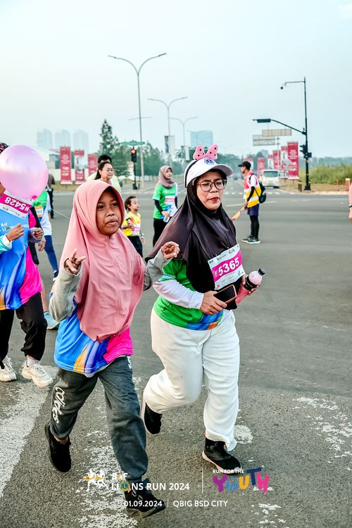 Race photo from BAF LIONS RUN 2024