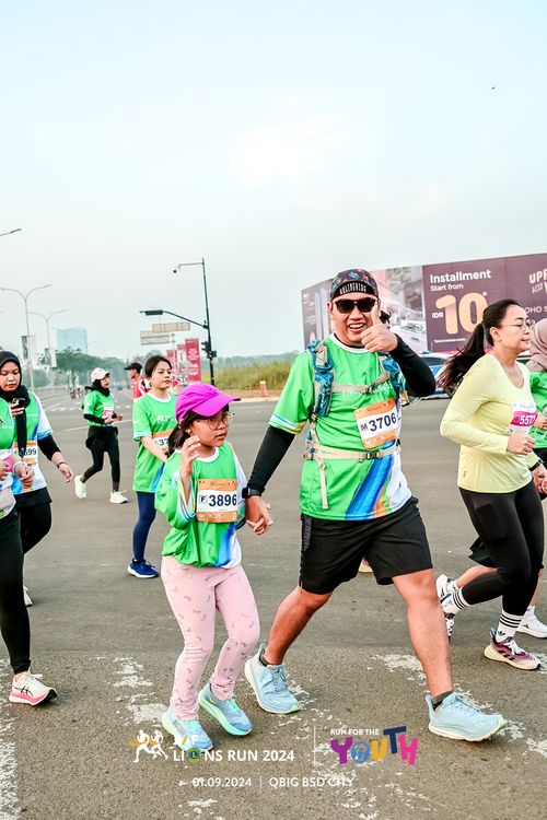 Race photo from BAF LIONS RUN 2024