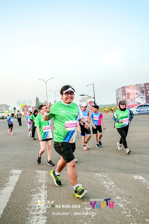 Race photo from BAF LIONS RUN 2024