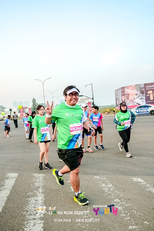 Race photo from BAF LIONS RUN 2024