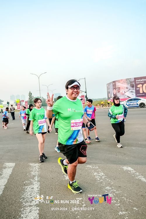 Race photo from BAF LIONS RUN 2024
