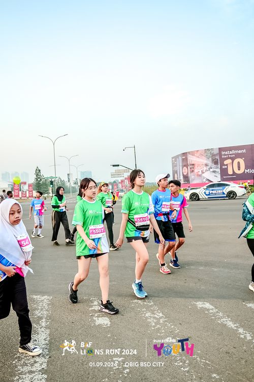 Race photo from BAF LIONS RUN 2024