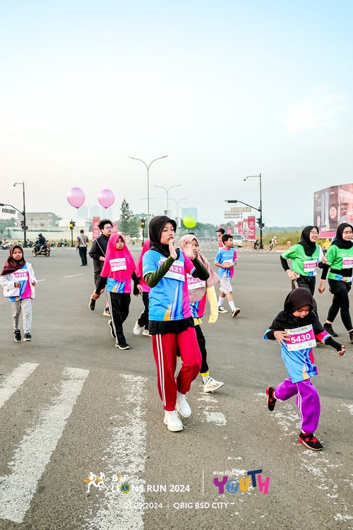 Race photo from BAF LIONS RUN 2024
