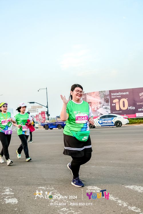 Race photo from BAF LIONS RUN 2024