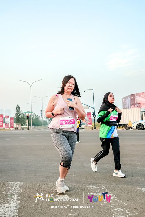 Race photo from BAF LIONS RUN 2024
