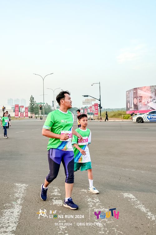 Race photo from BAF LIONS RUN 2024