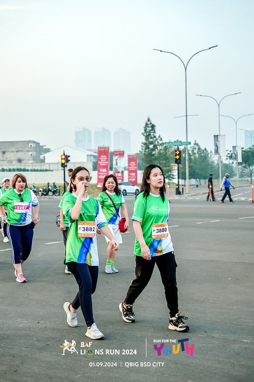 Race photo from BAF LIONS RUN 2024