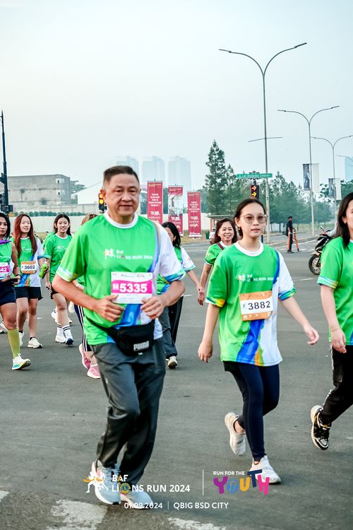 Race photo from BAF LIONS RUN 2024