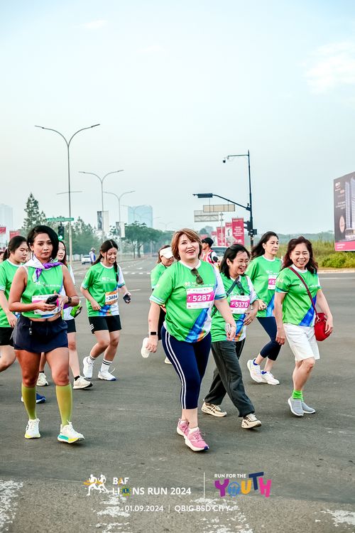 Race photo from BAF LIONS RUN 2024