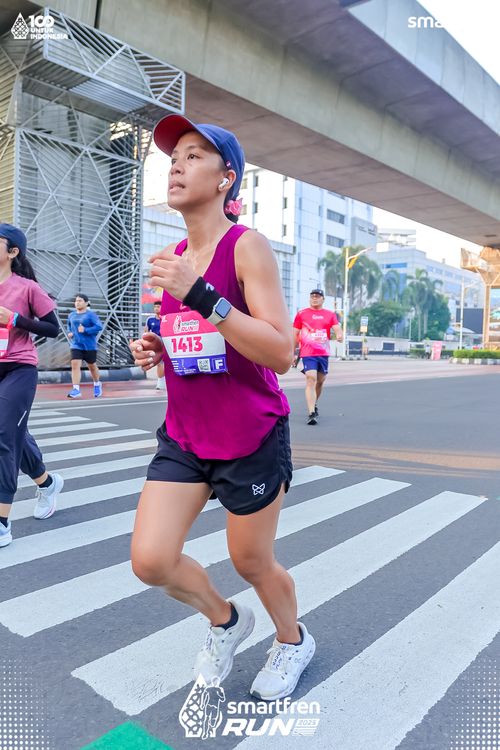 Race photo from Smartfren Run 2025 