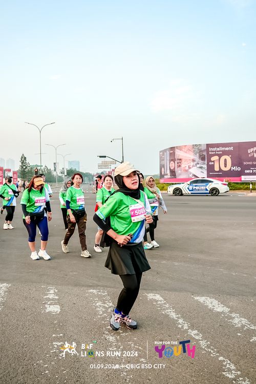 Race photo from BAF LIONS RUN 2024