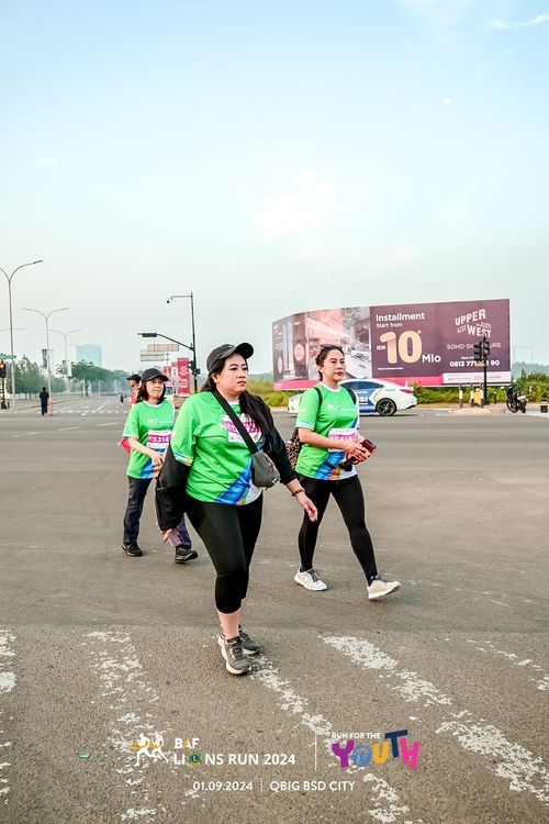 Race photo from BAF LIONS RUN 2024