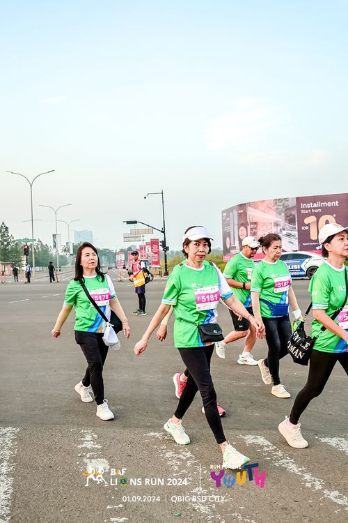 Race photo from BAF LIONS RUN 2024