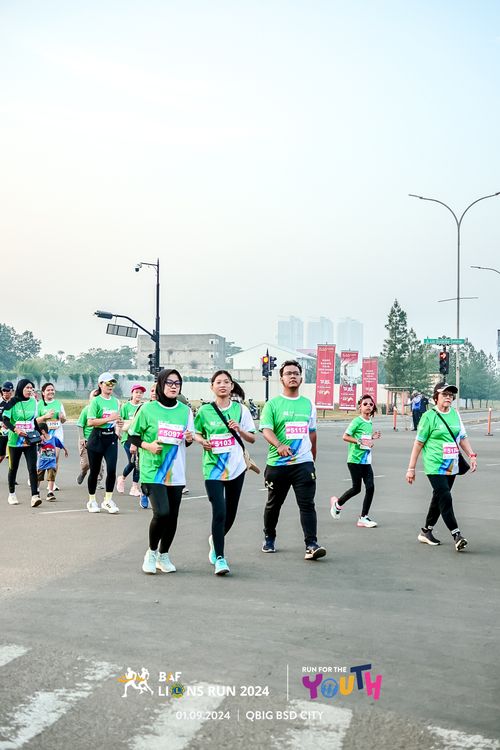 Race photo from BAF LIONS RUN 2024