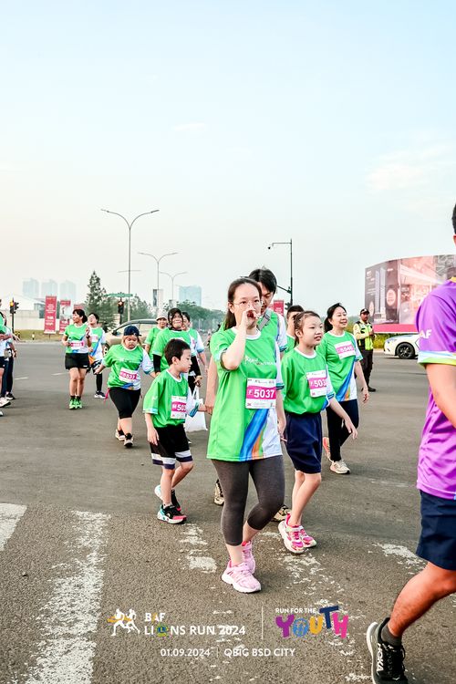 Race photo from BAF LIONS RUN 2024