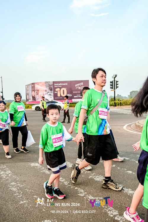 Race photo from BAF LIONS RUN 2024