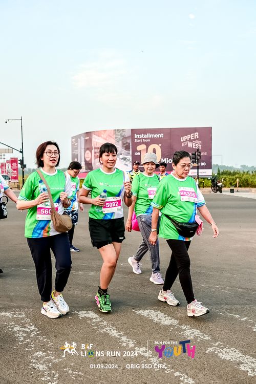 Race photo from BAF LIONS RUN 2024