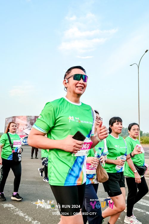Race photo from BAF LIONS RUN 2024
