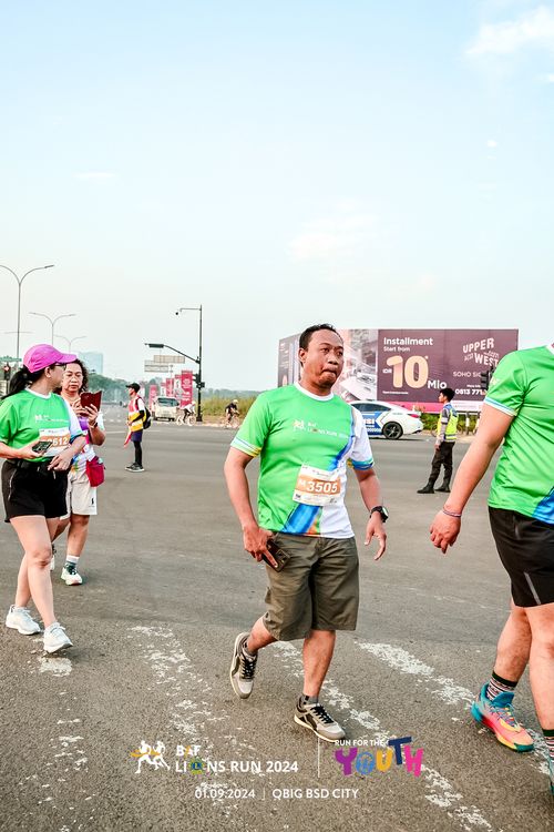 Race photo from BAF LIONS RUN 2024