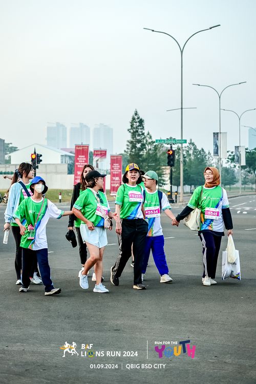 Race photo from BAF LIONS RUN 2024