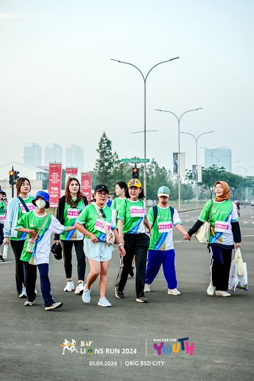 Race photo from BAF LIONS RUN 2024