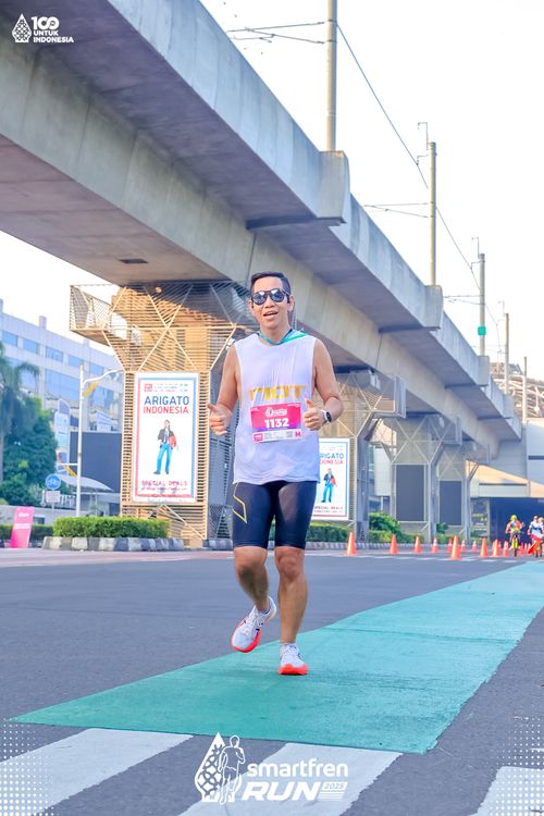 Race photo from Smartfren Run 2025 
