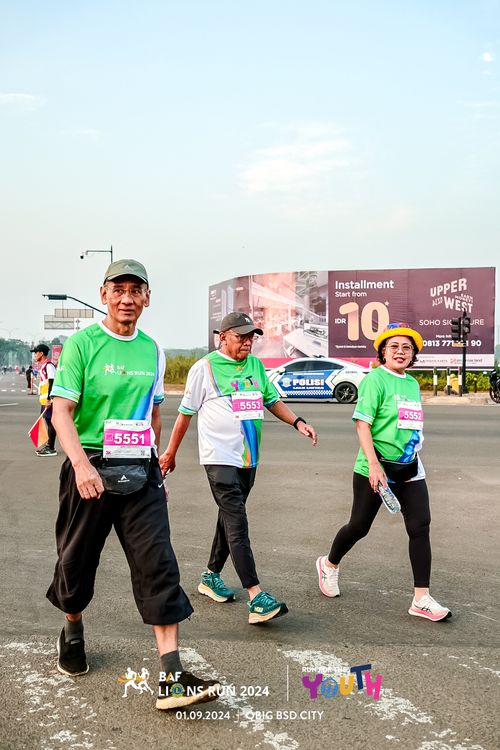 Race photo from BAF LIONS RUN 2024