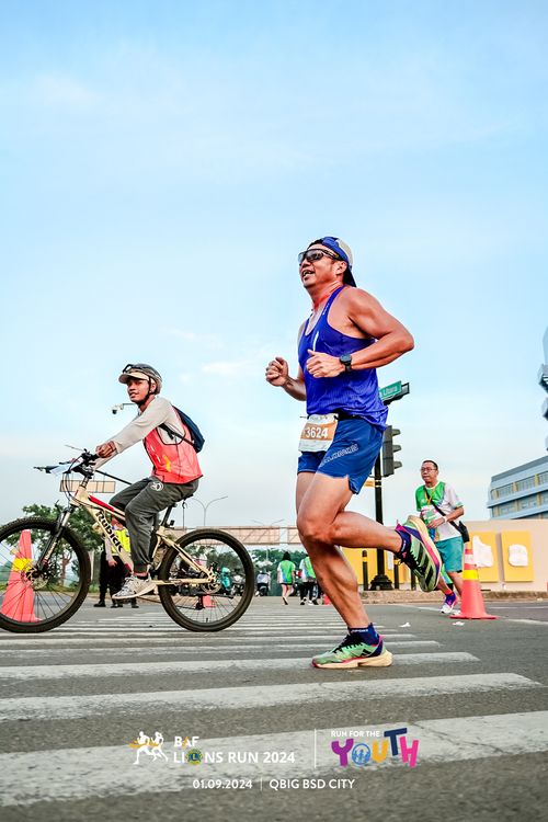 Race photo from BAF LIONS RUN 2024