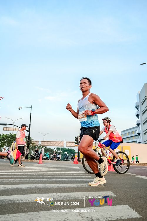 Race photo from BAF LIONS RUN 2024
