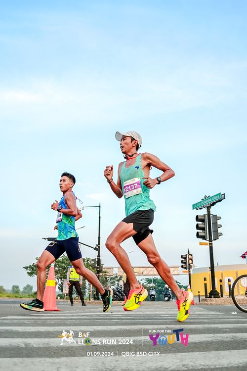 Race photo from BAF LIONS RUN 2024