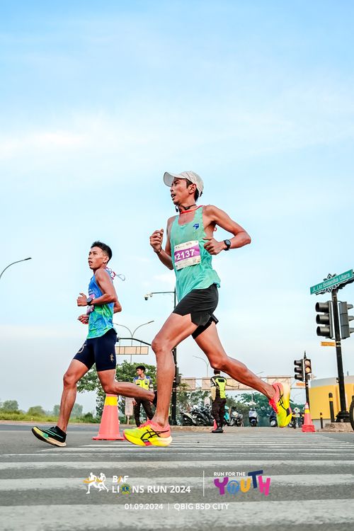Race photo from BAF LIONS RUN 2024