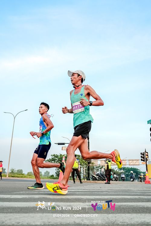 Race photo from BAF LIONS RUN 2024