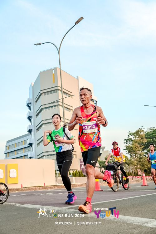 Race photo from BAF LIONS RUN 2024
