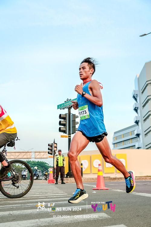 Race photo from BAF LIONS RUN 2024