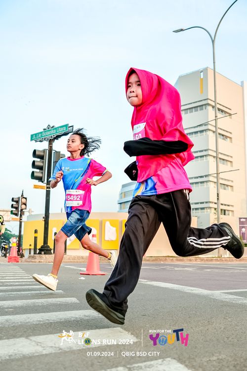 Race photo from BAF LIONS RUN 2024
