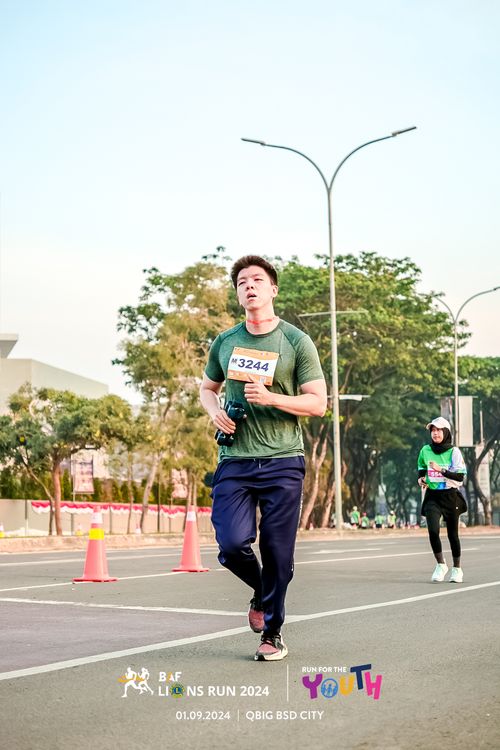 Race photo from BAF LIONS RUN 2024