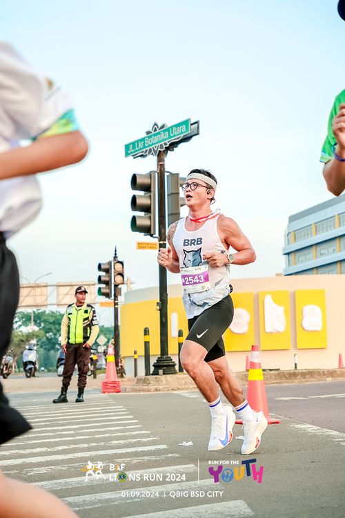 Race photo from BAF LIONS RUN 2024