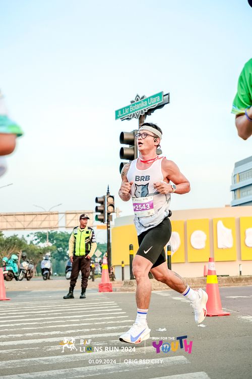 Race photo from BAF LIONS RUN 2024