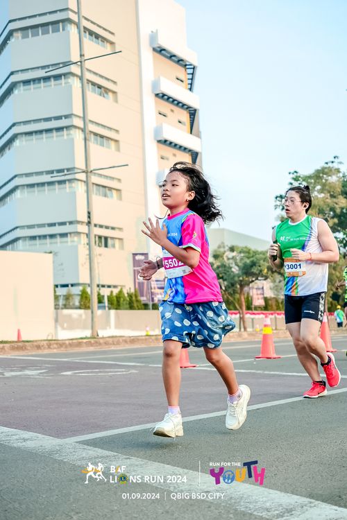 Race photo from BAF LIONS RUN 2024