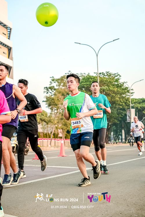Race photo from BAF LIONS RUN 2024