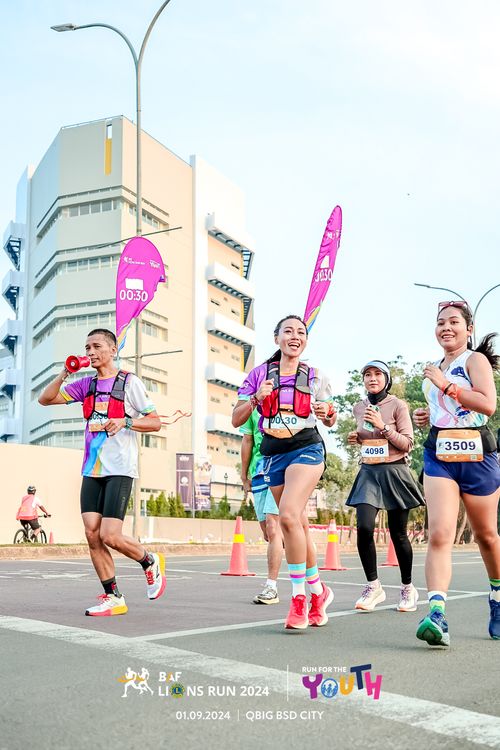 Race photo from BAF LIONS RUN 2024