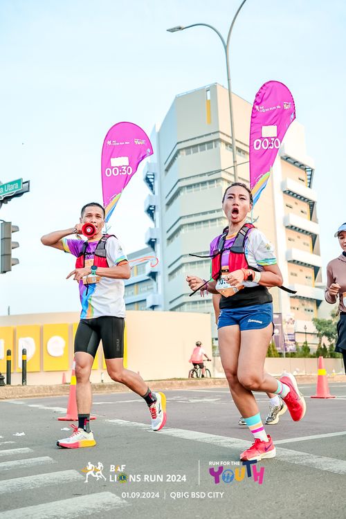 Race photo from BAF LIONS RUN 2024