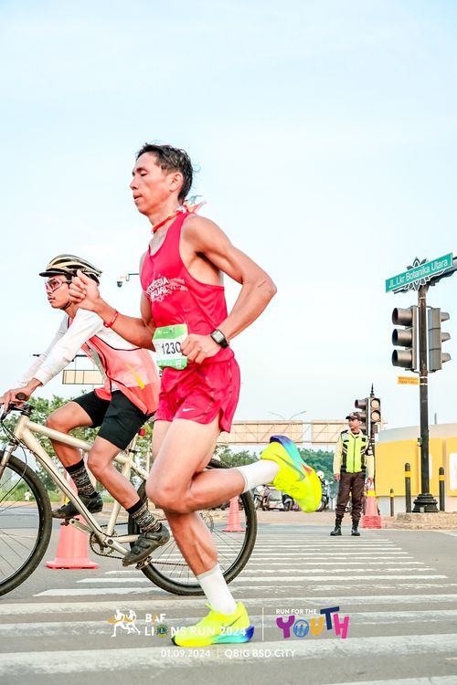 Race photo from BAF LIONS RUN 2024